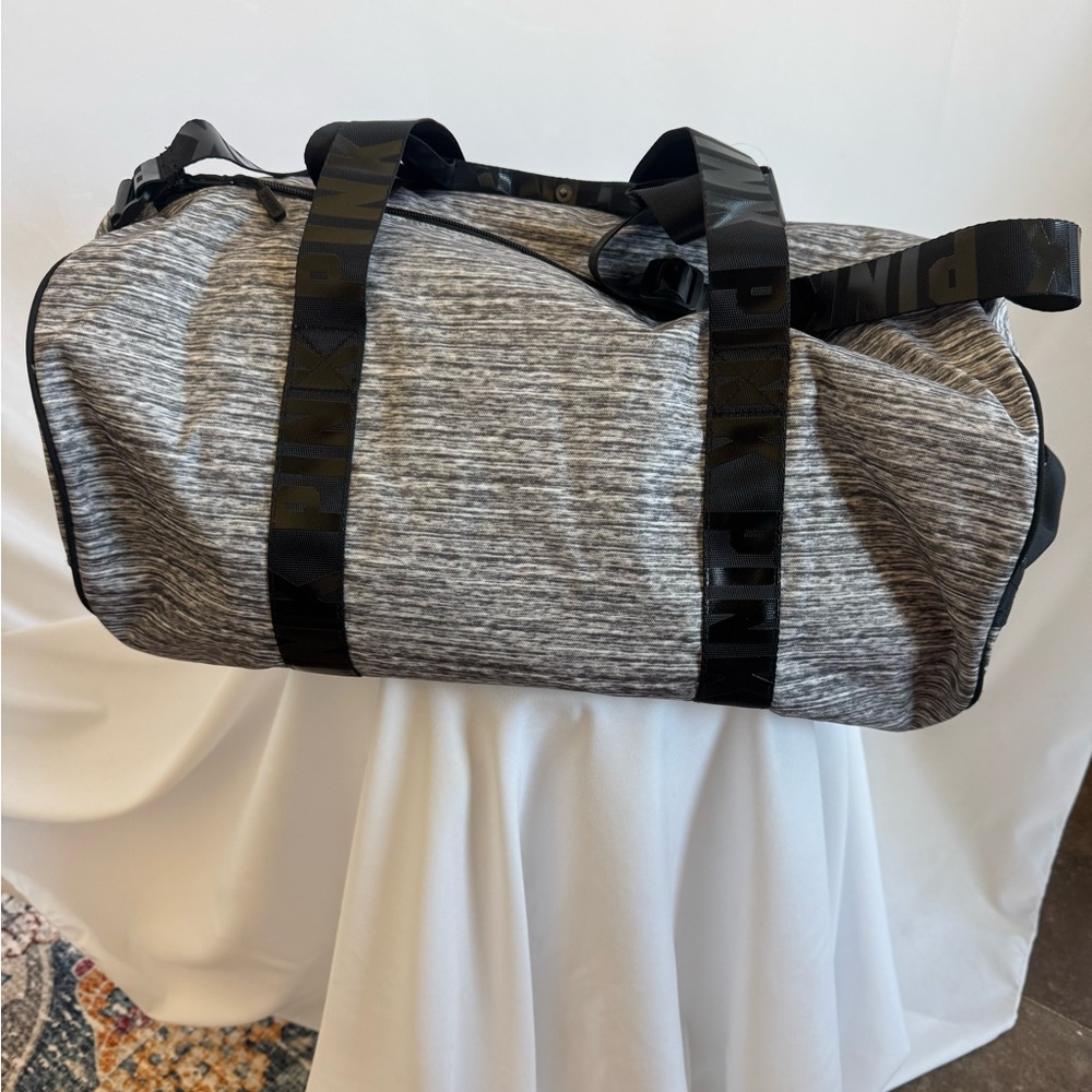 PINK Victoria's Secret Gray Duffel Bag - Picture 3 of 13